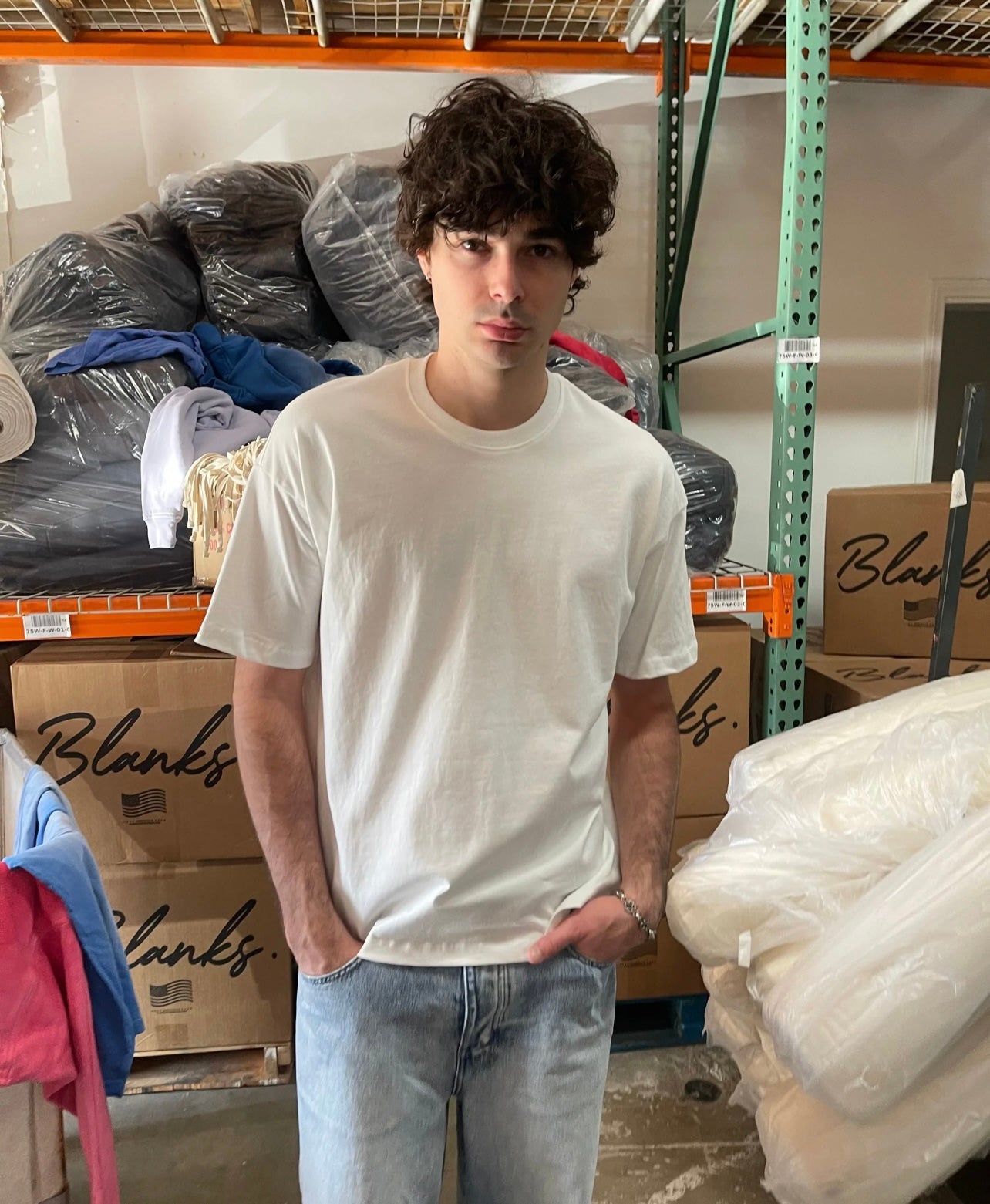 Men's Luxury Boxy Fit White Tee - High-Density Cotton
