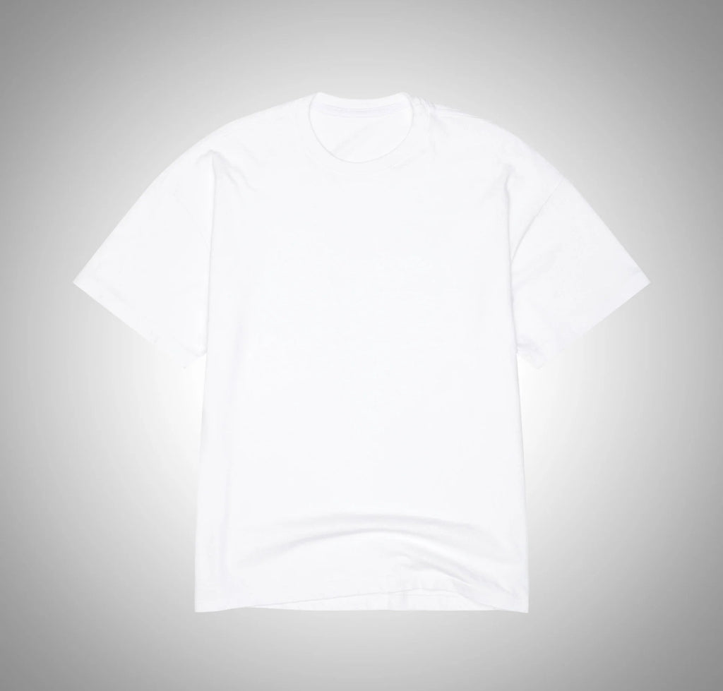 Men's Luxury Boxy Fit White Tee - High-Density Cotton
