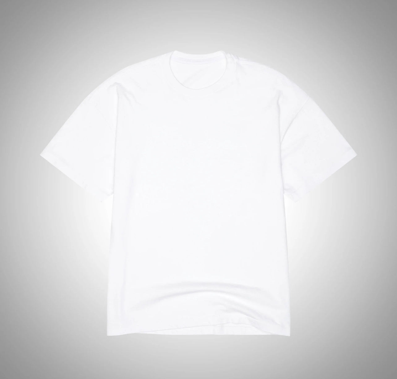 Men's Luxury Boxy Fit White Tee - High-Density Cotton