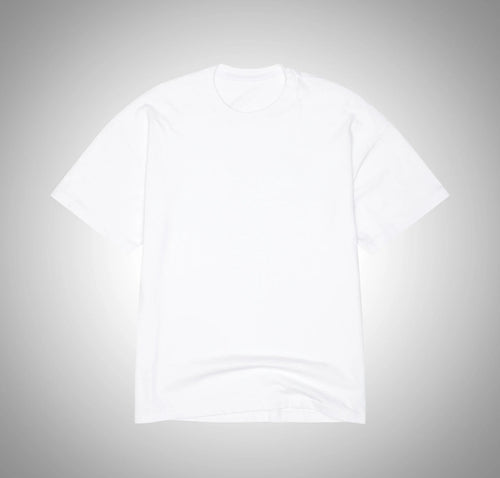 Men's Luxury Boxy Fit White Tee - High-Density Cotton